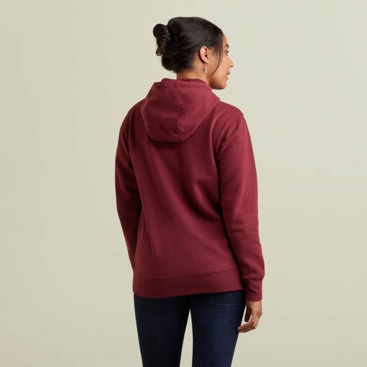 Ariat Ariat Logo Hoodie Zinfandel | AVsw8M39