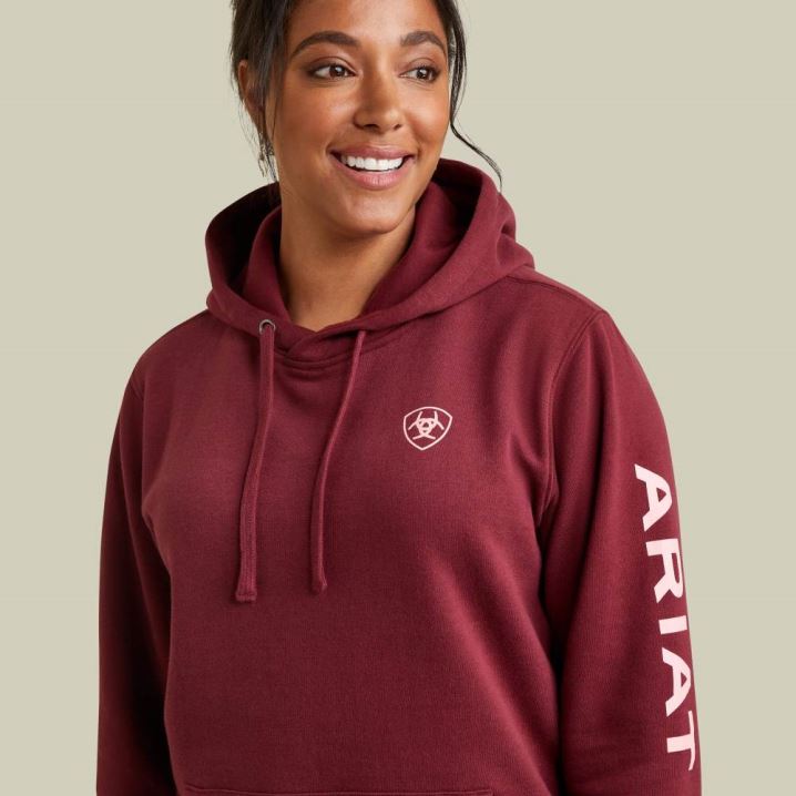 Ariat Ariat Logo Hoodie Zinfandel | AVsw8M39