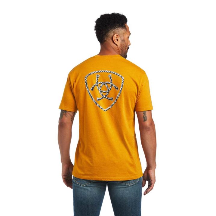 Ariat Ariat Rope Shield T-Shirt Buckthorn Heather | 6CyrVjN1