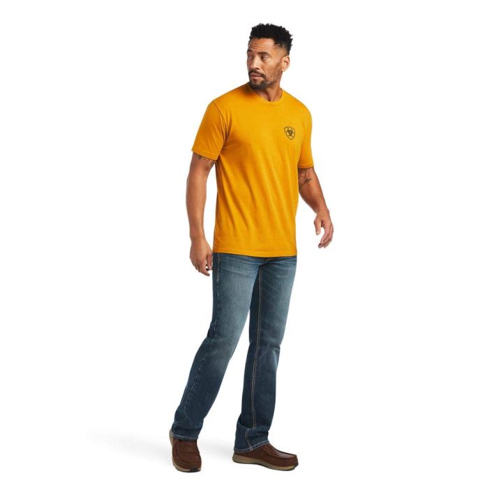 Ariat Ariat Rope Shield T-Shirt Buckthorn Heather | 6CyrVjN1