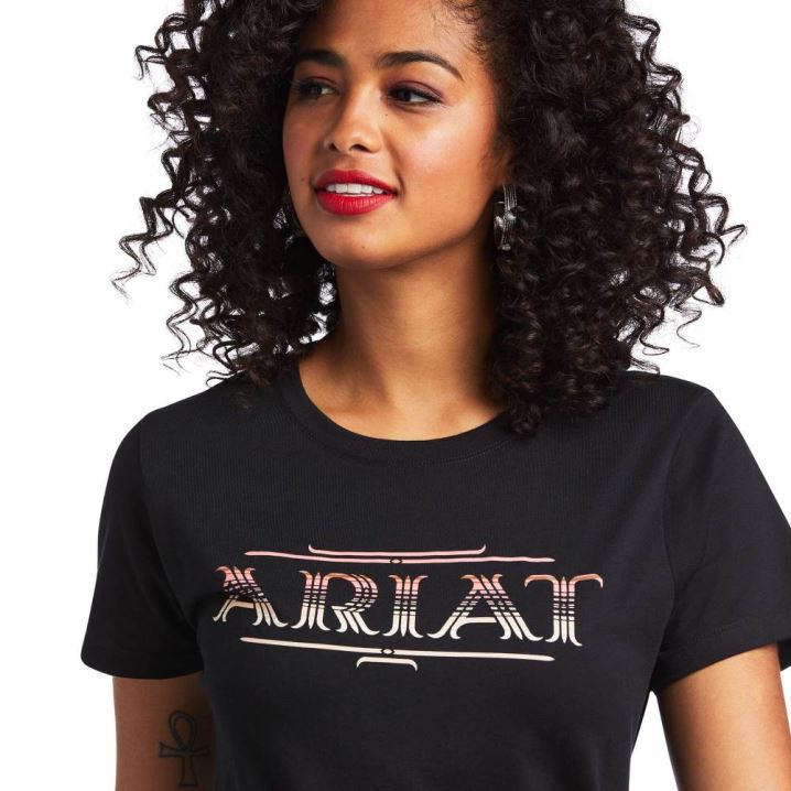 Ariat Ariat Serape Style T-Shirt Črne | vdsvVCUX