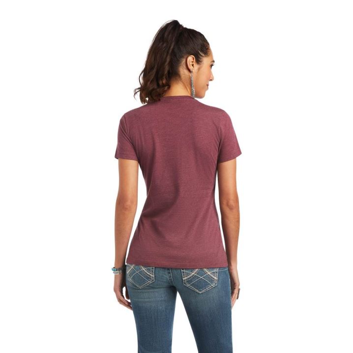 Ariat Ariat Sol T-Shirt Bordo | 5vHuh3Xv