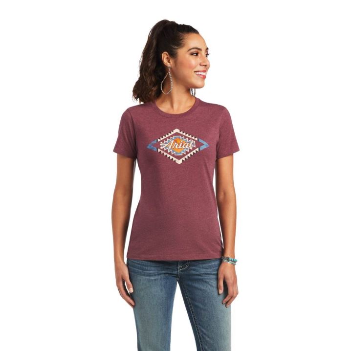 Ariat Ariat Sol T-Shirt Bordo | 5vHuh3Xv