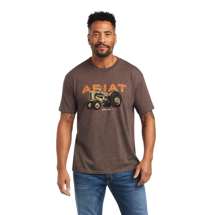 Ariat Ariat Tractor T-Shirt Rjave | Dpvx2gmH