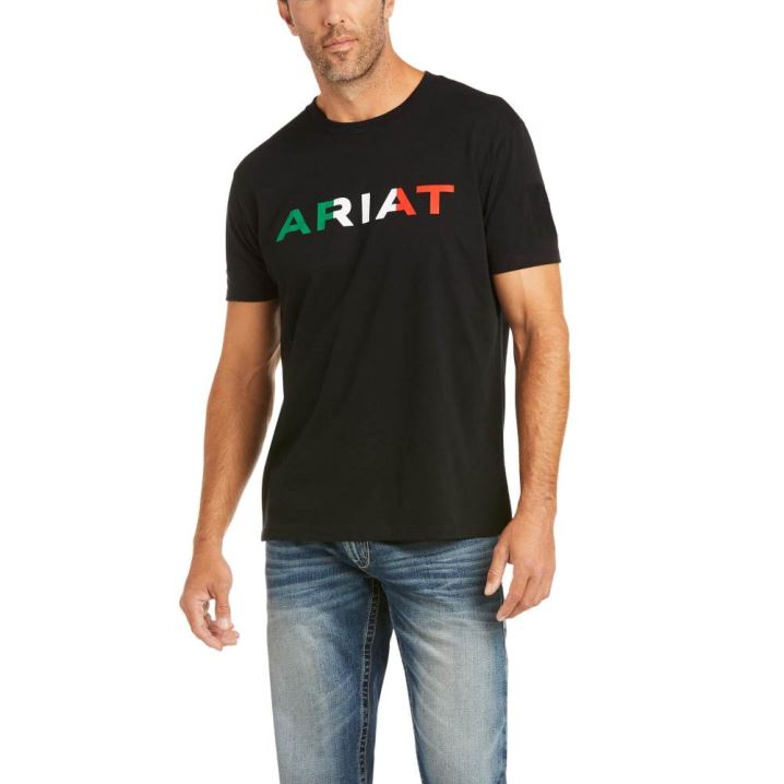 Ariat Ariat Viva Mexico T-Shirt Črne | R9HQoNnR