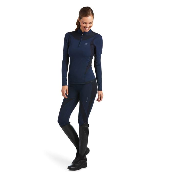 Ariat Ascent 1/4 Zip Baselayer Temno Modre | 0iFzkOxe