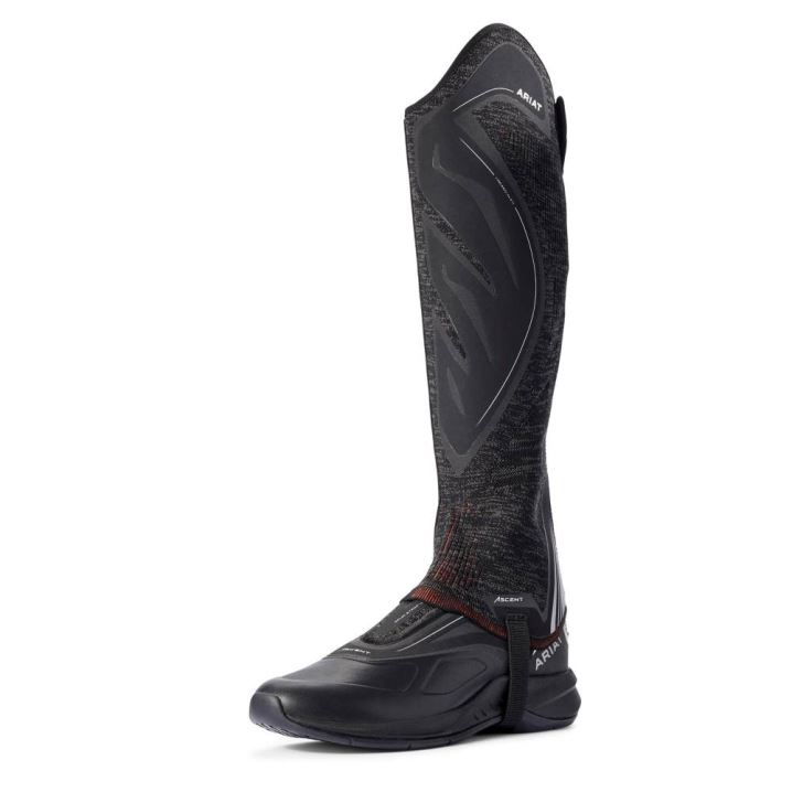 Ariat Ascent Half Chap Črne Rdeče | xPGHyiTj