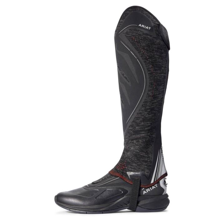 Ariat Ascent Half Chap Črne Rdeče | xPGHyiTj