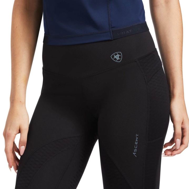 Ariat Ascent Half Grip Tight Črne | HDKPOyAf