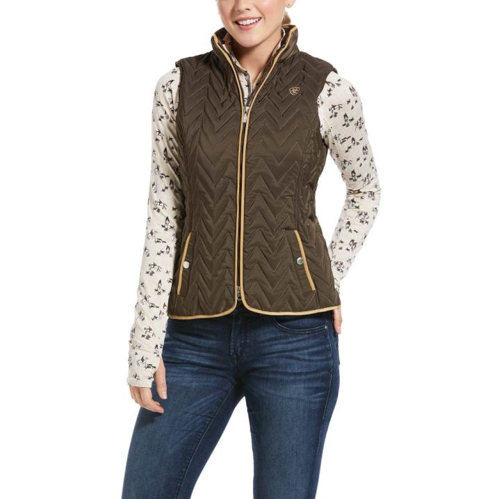 Ariat Ashley Insulated Vest Banyan Bark | 0PqGyaWs