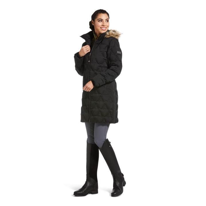 Ariat Barrow Insulated Down Coat Črne | SIYNu72U