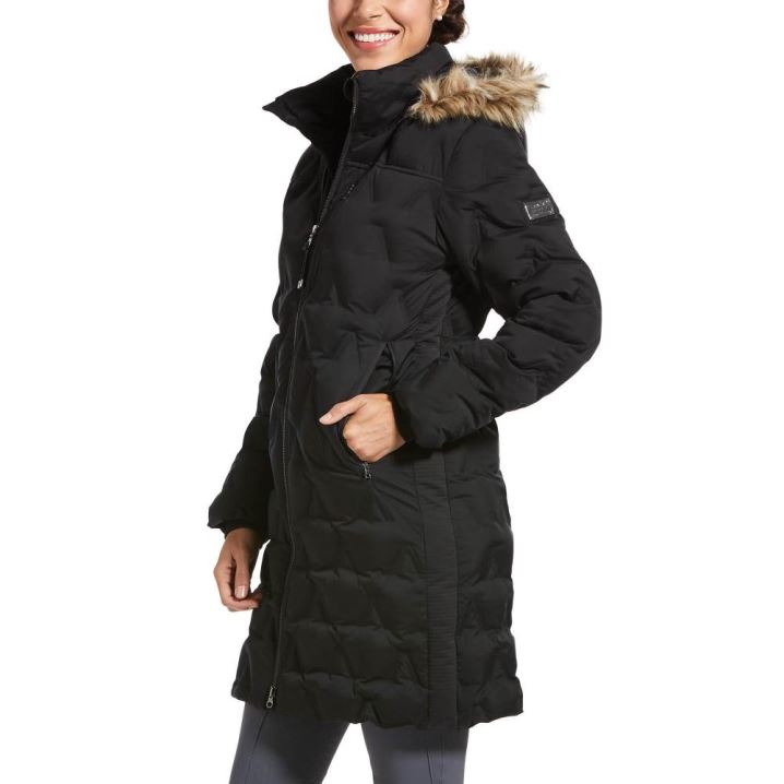 Ariat Barrow Insulated Down Coat Črne | SIYNu72U