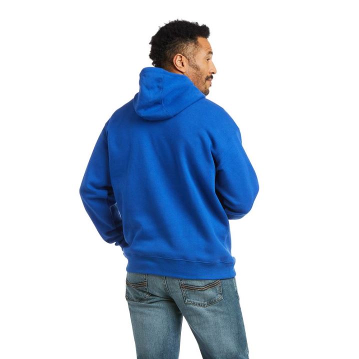 Ariat Basic Hoodie Sweatshirt Cobalt Embossed Option | 34VCmkXw