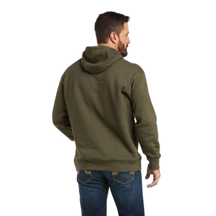 Ariat Basic Hoodie Sweatshirt Olivno Zelene | 8lTuNQ3o