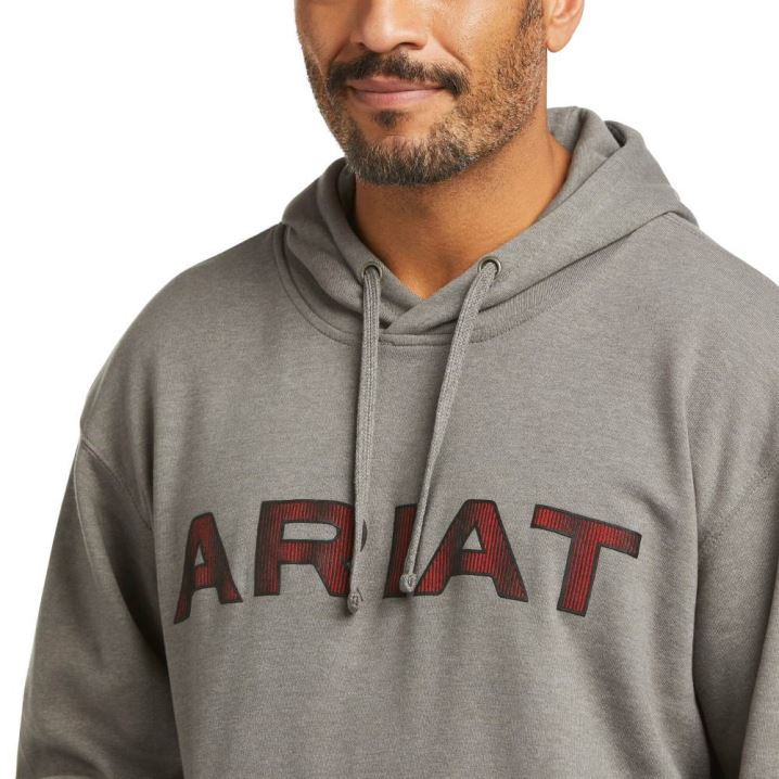 Ariat Basic Hoodie Sweatshirt Sive Rdeče | Gde2v3Zh