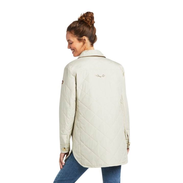 Ariat Belmont Shirtjack Jacket Whispy Taupe | AiHUvGUg