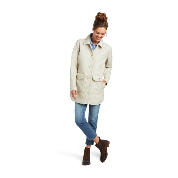 Ariat Belmont Shirtjack Jacket Whispy Taupe | AiHUvGUg