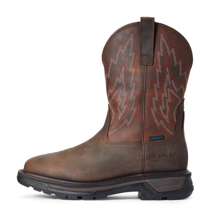 Ariat Big Rig Waterproof Work Boot Temno Rjave | BIvnb2cV