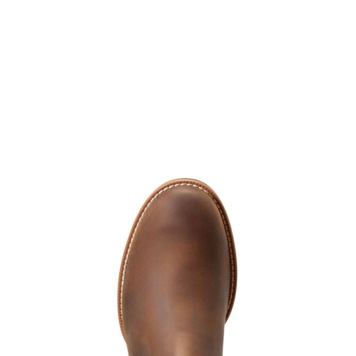 Ariat Booker Ultra Round Toe Western Boot Rjave | 9A9n1jM6