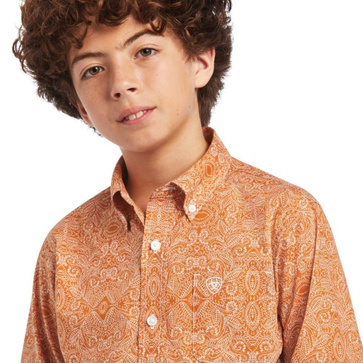 Ariat Braylon Classic Fit Shirt Amber Dusk | MhryMMbS