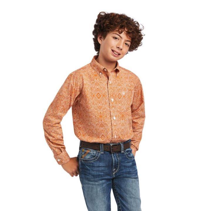 Ariat Braylon Classic Fit Shirt Amber Dusk | MhryMMbS