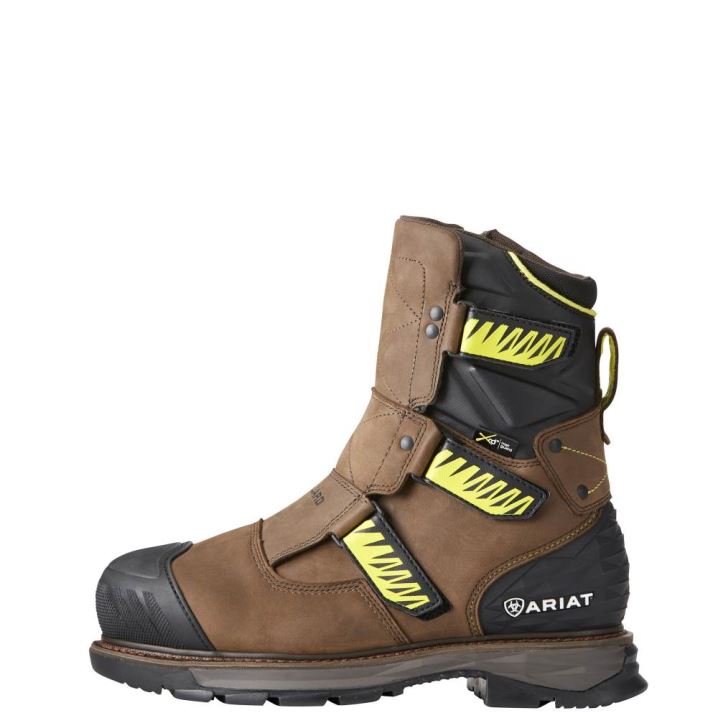 Ariat Catalyst VX 8" MetGuard Waterproof MetGuard Composite Toe Work Boot Rjave | NDi7V9pl