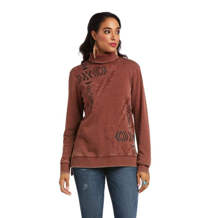 Ariat Cha Cha Slide Sweatshirt Roza | kFpHcD9f