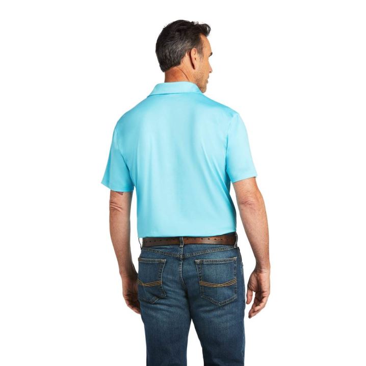 Ariat Charger 2.0 Fitted Polo Bachelor Button | 8vaxnh8N