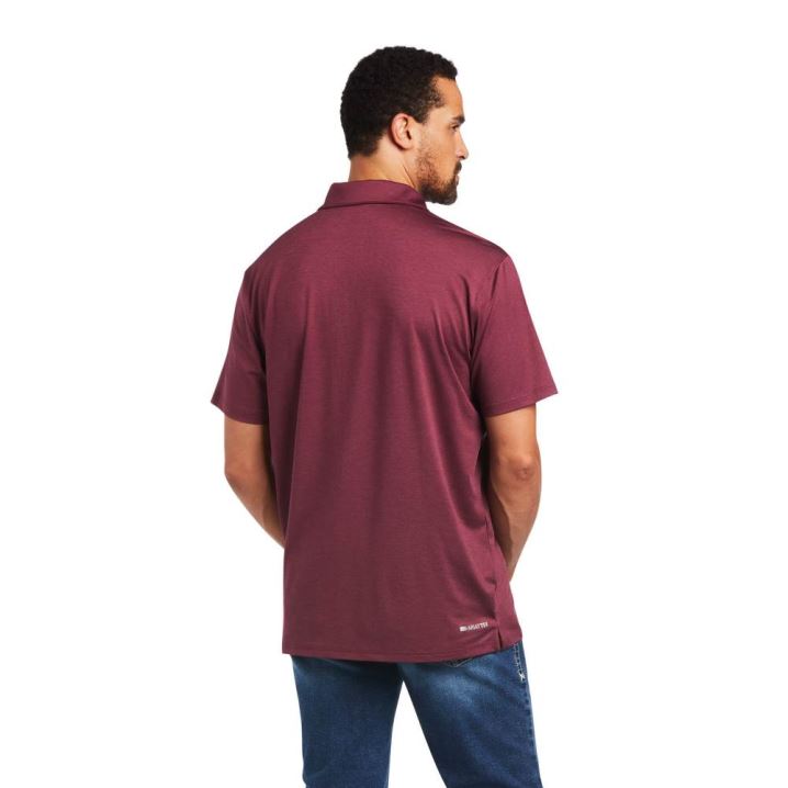 Ariat Charger 2.0 Fitted Polo Malbec | V8e1gO24