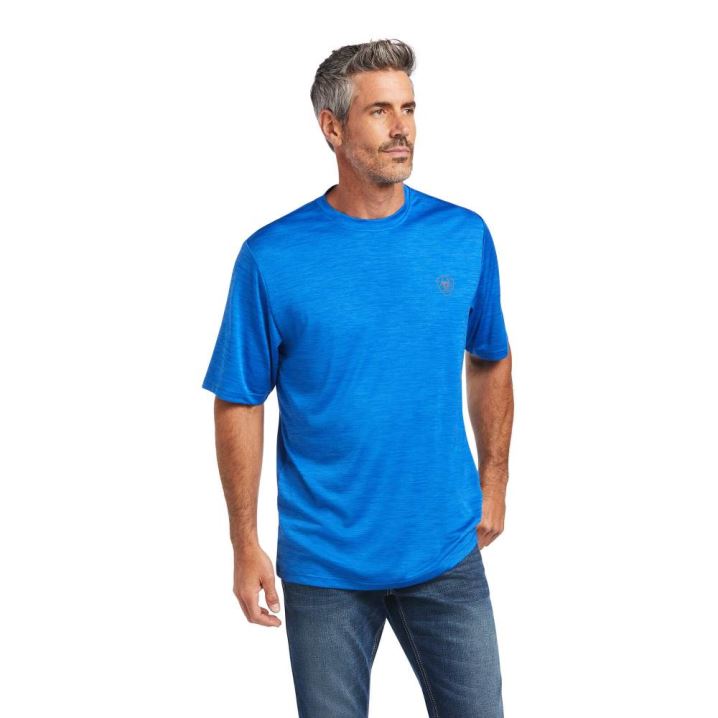 Ariat Charger Shield Tee Modre | Fy5E7G8g