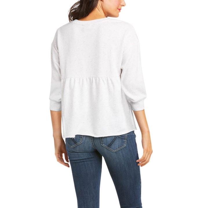 Ariat Cheers Pullover Egret | XcmUgMsO