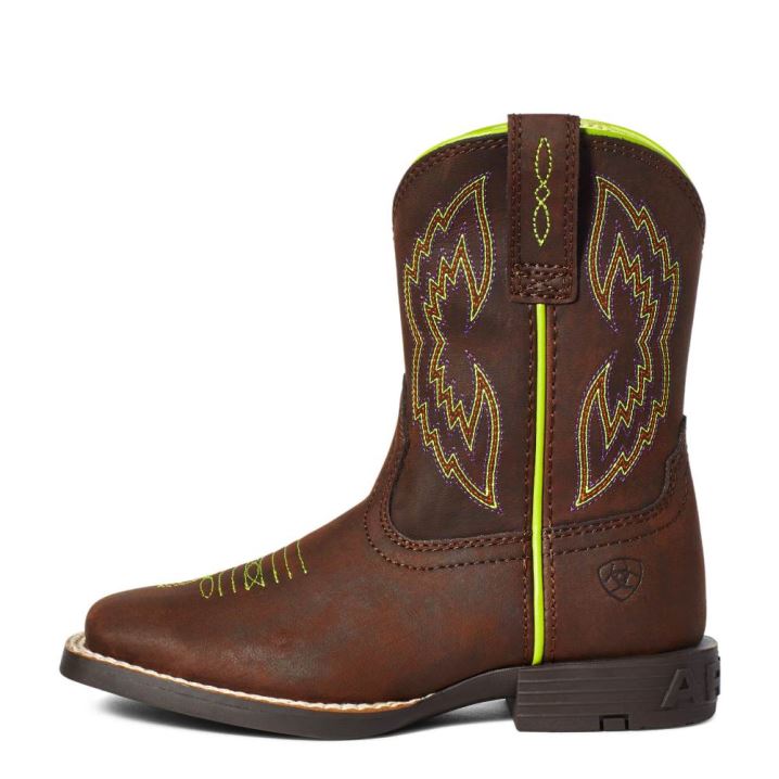 Ariat Child Dash Western Boot Rjave | TFQGEjmm