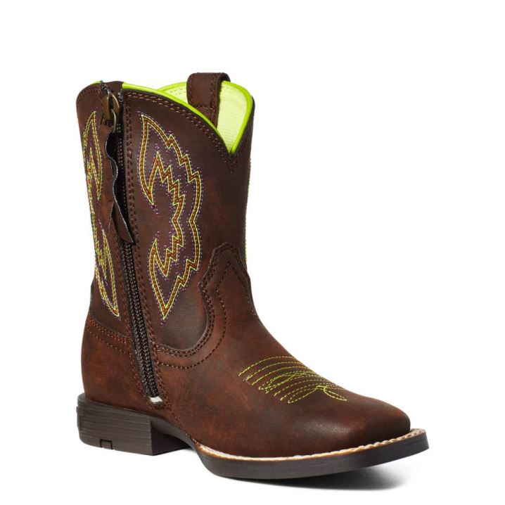 Ariat Child Dash Western Boot Rjave | TFQGEjmm