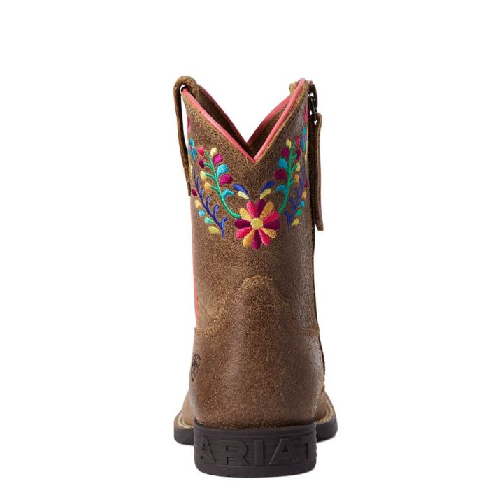 Ariat Child Wild Flower Western Boot Rjave | qMj1bs0d