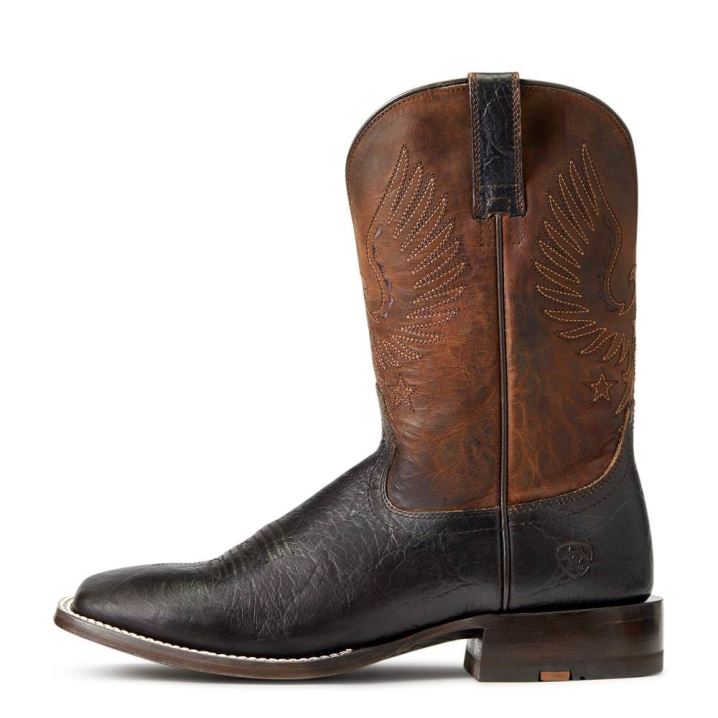 Ariat Circuit Eagle Western Boot Rjave | eCzMBJdx