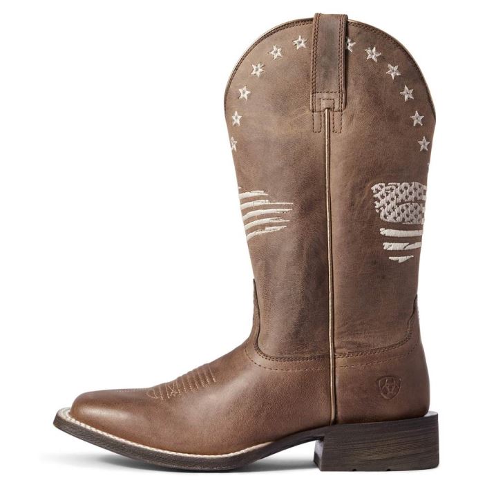 Ariat Circuit Patriot Western Boot Rdeče Rjave | EB0JiQV2