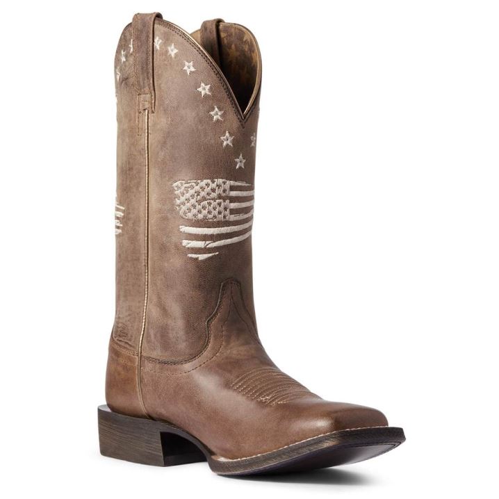 Ariat Circuit Patriot Western Boot Rdeče Rjave | EB0JiQV2