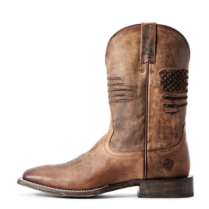 Ariat Circuit Patriot Western Boot Rdeče Rjave | tPp2K2F7