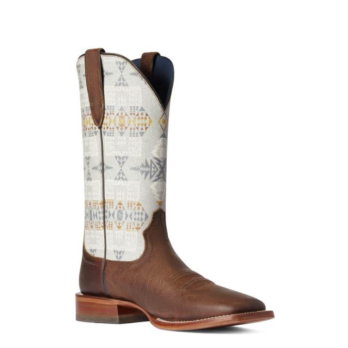 Ariat Circuit Pendleton Western Boot Rjave | bmSE64fA