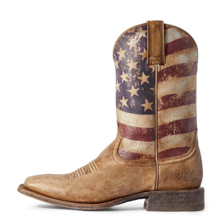 Ariat Circuit Proud Western Boot Bež Rjave | 4qnUJVRF