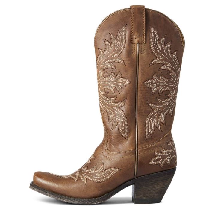 Ariat Circuit Rosewood Western Boot Bež Rjave | LJ5ST7Em