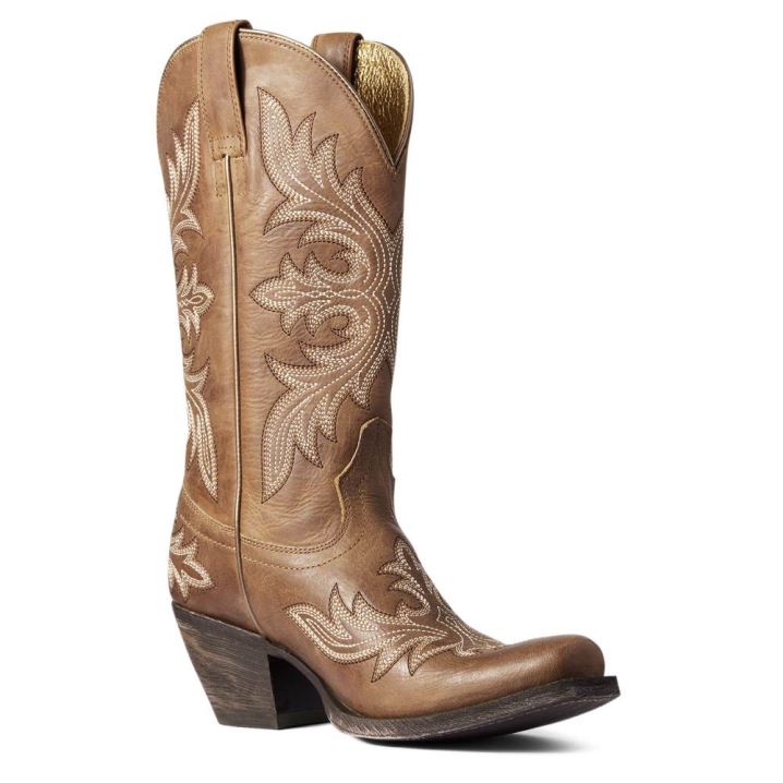 Ariat Circuit Rosewood Western Boot Bež Rjave | LJ5ST7Em