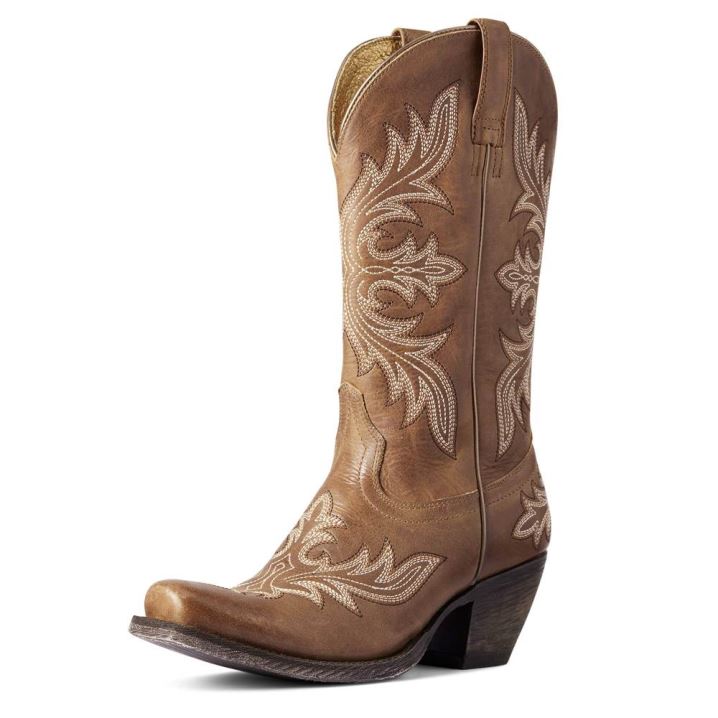 Ariat Circuit Rosewood Western Boot Bež Rjave | LJ5ST7Em