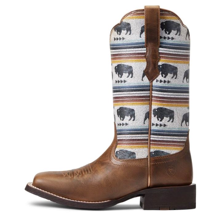 Ariat Circuit Savanna Western Boot Sive Rjave | O1mZBXBq