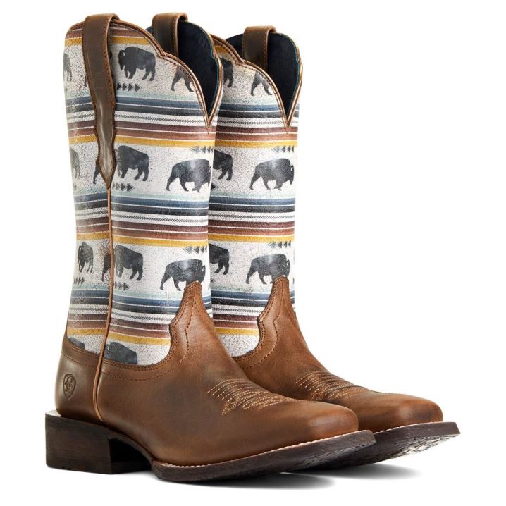 Ariat Circuit Savanna Western Boot Sive Rjave | O1mZBXBq