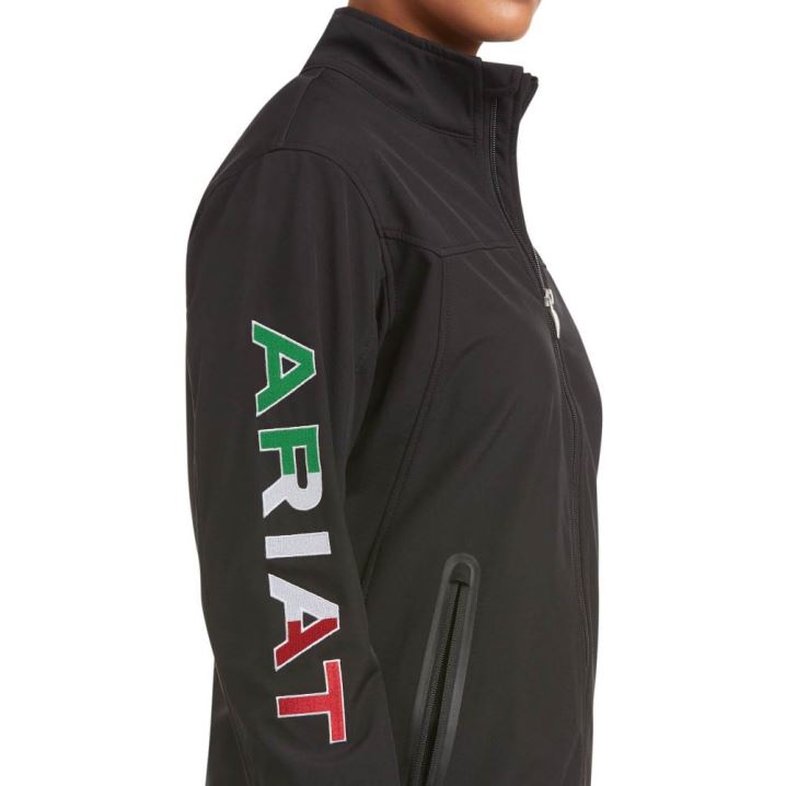 Ariat Classic Team Softshell MEXICO Jacket Črne | g4x9SZys