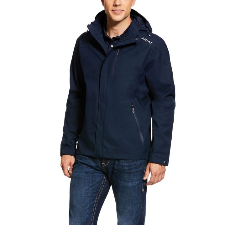 Ariat Coastal Waterproof Jacket Temno Modre | TD4epTRR