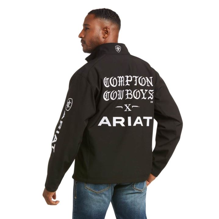 Ariat Compton Cowboys Ariat Logo 2.0 Softshell Jacket Črne | LrW8Vtz7