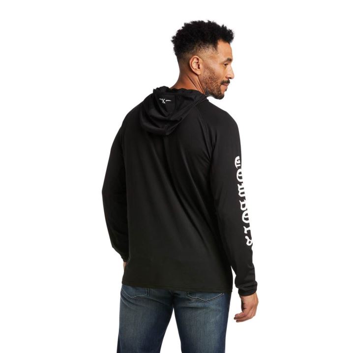 Ariat Compton Cowboys Tek Base Sweatshirt Črne | UERx0dja