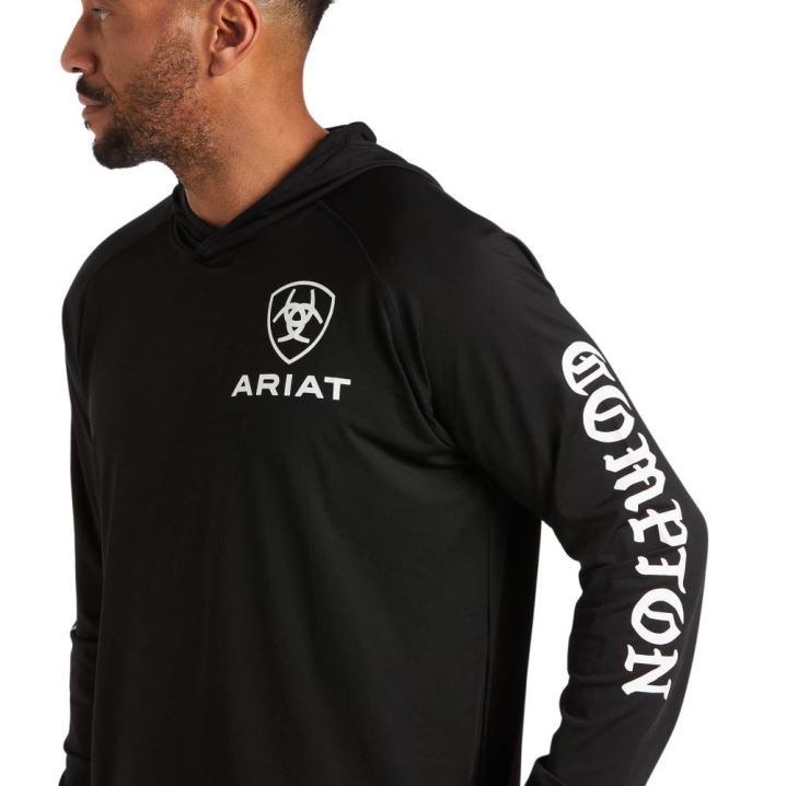 Ariat Compton Cowboys Tek Base Sweatshirt Črne | UERx0dja